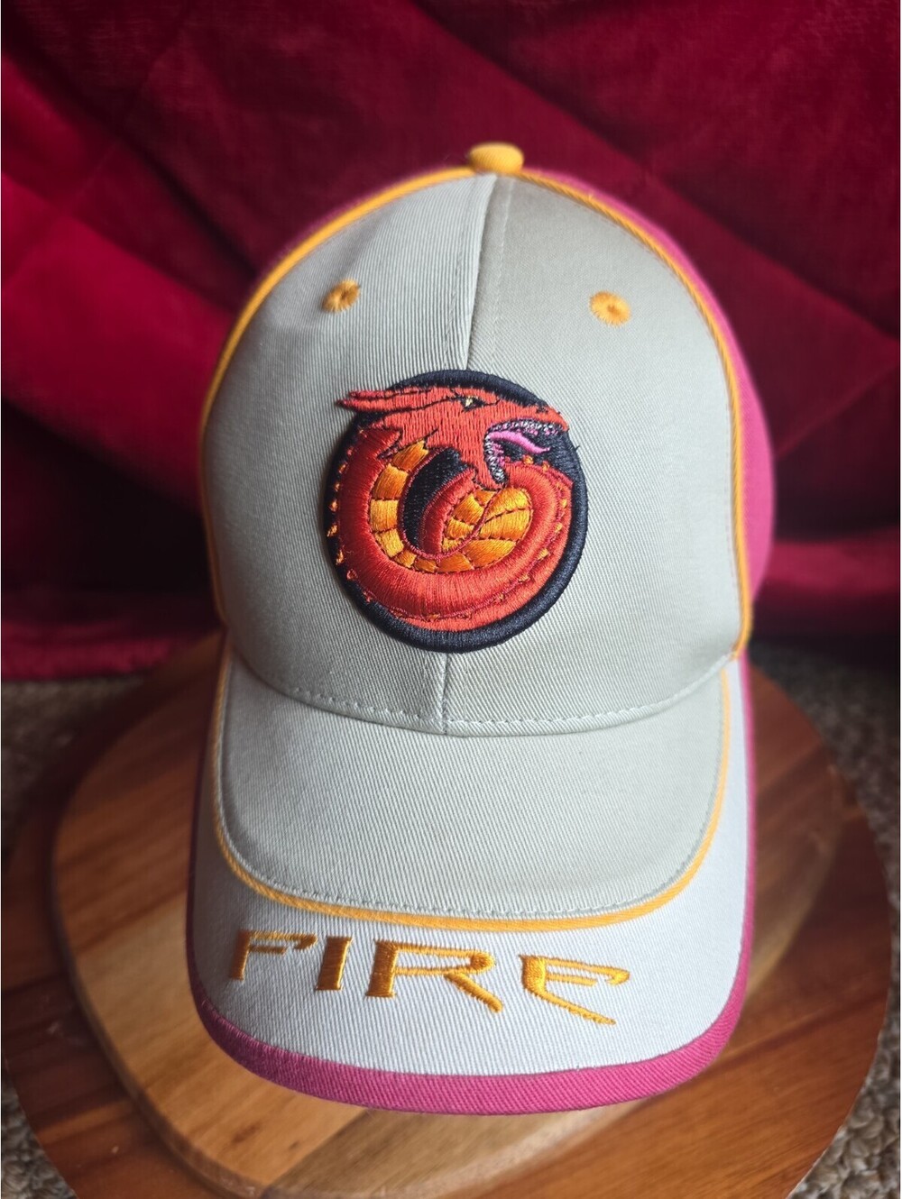 New Universal Studios Islands Of Adventure Challenge Fire Dragon Hat Strap Back